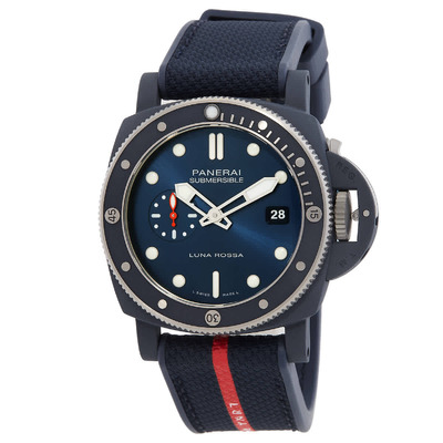 Panerai Submersible QuarantaQuattro Automatic Blue Dial Mens Watch PAM01466 (blue, arb6365)