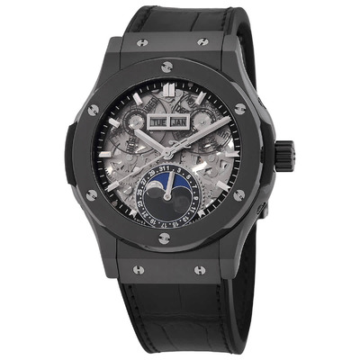 Hublot Classic Fusion Aerofusion Moonphase Black Magic Automatic Swiss Made Mens Watch Ref. 547.CX.0170.LR (black, arb2521)