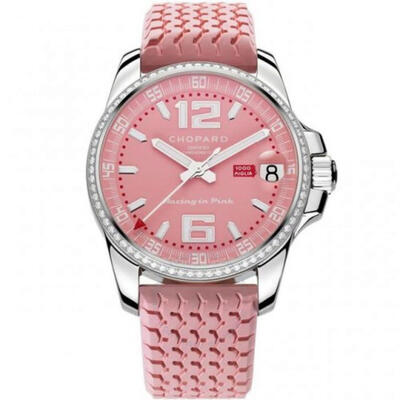 Chopard Mille Miglia Gran Turismo XL Pink Dial, Ladies' Watch - Article: 178997-3001 (blue, arb2060)