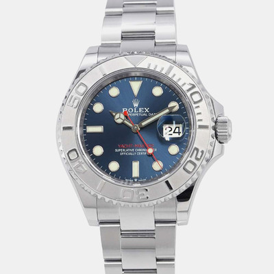 Men's Rolex Yachtmaster Reference 126622 Part Code 1081449 Automatic Stainless Steel and Platinum Dial Watch (blue, arb8650)