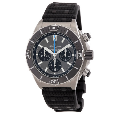 breitling chronomat b01 44 mens chronograph auto black dial eb0136251m1s1 (black, arb14877)