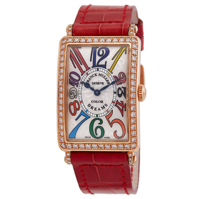 Franck Muller Long Island Quartz Diamond White Dial Unisex Watch - 952 QZ D 1R COL DR 5N (blue, arb8120)