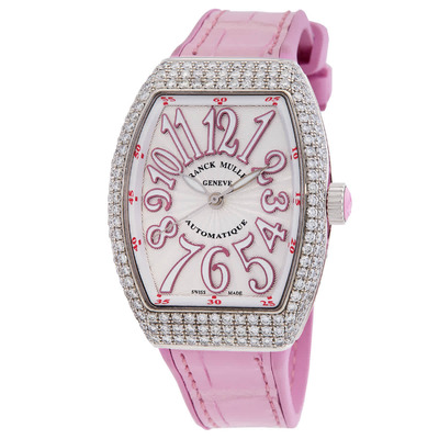 FRANCK MULLER Vanguard Automatic Diamond Silver Dial Unisex Watch V32 SC AT FO D OG RS WG V 32 SC AT FO D OG RS WG (blue, arb8169)