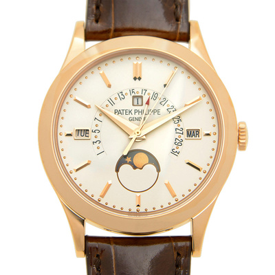 Patek Philippe Grand Complications Silvery Opaline Dial 18K Rose Gold Mens Watch 5496R-001 (brown, arb3448)