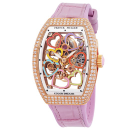 Franck Muller - Vanguard Skeleton Watches - V 32 S6 SQT HEART D COL DR 5N RS 5N