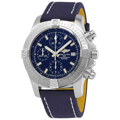 Breitling Avenger Chronograph Automatic Blue Dial Mens Watch A13385101C1X1 (blue, arb446)
