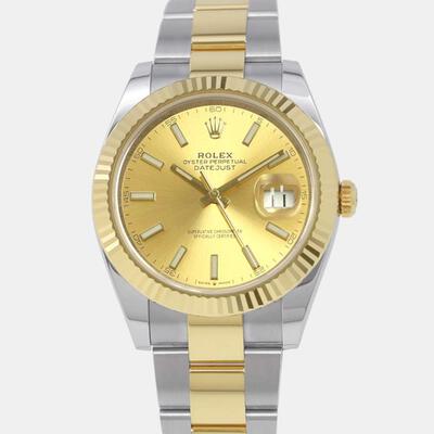Rolex Datejust in Yellow Gold, Stainless Steel Case 1087793 (arb8676)