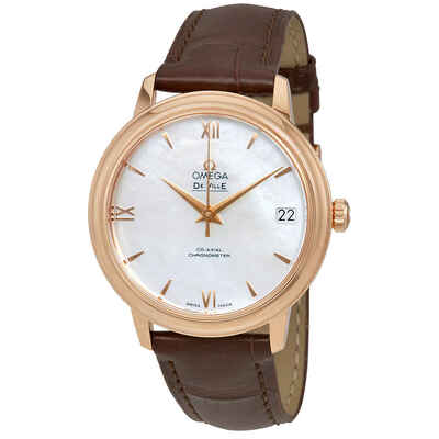 Omega De Ville Automatic Mother of Pearl Dial Ladies Watch Ref:42453332005001 424.53.33.20.05.001 (brown, arb4321)