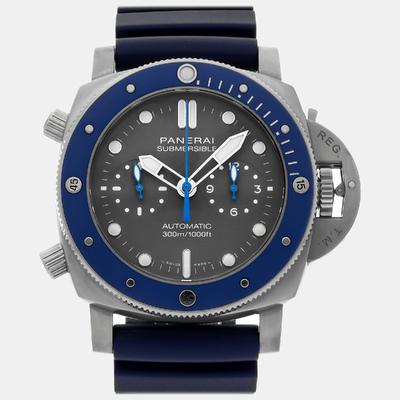 Panerai PAM00982 Titanium Grey Submersible Automatic Men's Watch - 47mm 1086135 (arb8684)
