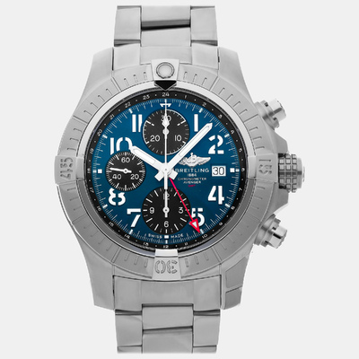 Breitling Blue Stainless Steel Avenger A24315101C1A1 Automatic Men's Wristwatch 45 mm 1083211 (blue, arb8689)