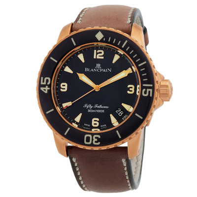 Blancpain 5015a-3630-63b Fifty Fathoms Mens Watch (black, arb1219)
