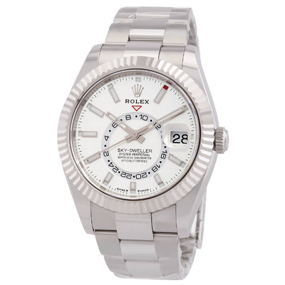 Rolex Sky-Dweller GMT Automatic Chronometer White Dial Mens Watch (Ref. 336934-0003) (arb4649)