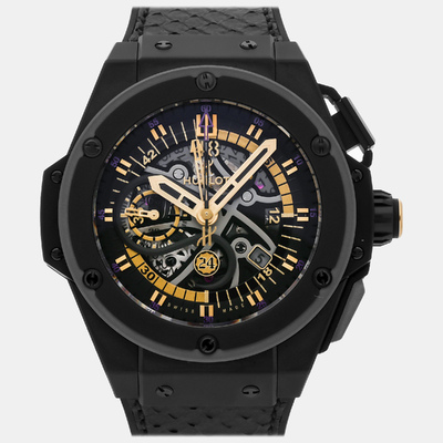 Hublot King Power Black Mamba Edition Chronograph 48mm Automatic Watch - Model No. 1088118 (black, arb8703)