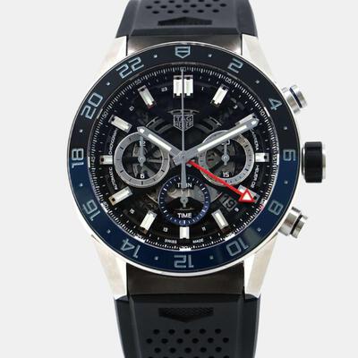 Tag Heuer Black Stainless Steel Carrera CBG2A1Z.FT6157 Automatic Men's Wristwatch 45 mm 1091041 (black, arb8709)