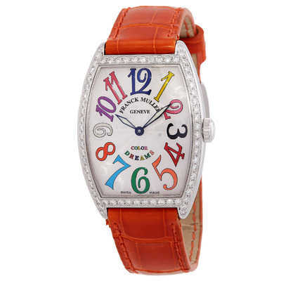 Franck Muller Cintree Curvex Quartz Diamond White Dial Unisex Watch 2852 QZ D 1R COL DR AC (arb8159)