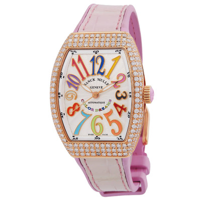 V32SCATFODCOLDR5NRS5N Franck Muller Vanguard Automatic Diamond Silver Dial Ladies Watch V 32 SC AT FO D COL DR 5N RS 5N (blue, arb8160)