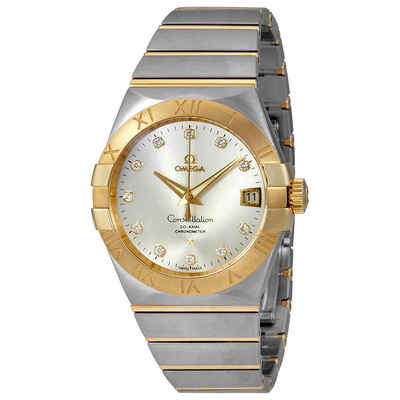 Omega Constellation Silver Diamond Dial Mens Watch (Article 123.20.38.21.52.002) (arb4441)