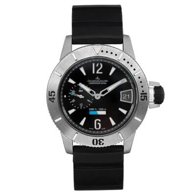 Pre-owned Jaeger-LeCoultre Master Compressor GMT Automatic Men's Watch Q187T670 (black, arb14319)
