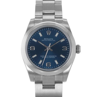 Pre-owned Rolex Oyster Perpetual 177200-BL, Blue Dial Ladies Watch 177200 BLASO (blue, arb5354)
