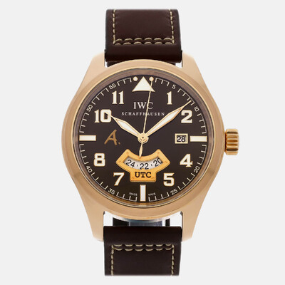 IWC Pilot's Watches 'UTC Antoine De Saint Exupery' IW326103 44mm 1095281 (brown, arb8730)