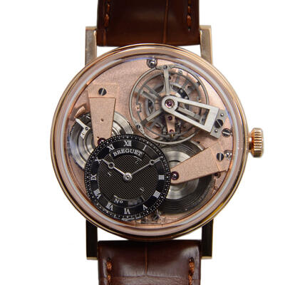 Breguet Tradition Skeleton Dial Mens Watch Model 7047BR/R9/9ZU (brown, arb978)