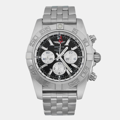 Breitling Chronomat GMT Stainless Steel Black Automatic Men's Watch AB041012/BA69SS 47mm 1099172 (black, arb8887)