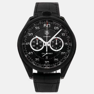 Tag Heuer Carrera Chronograph 45mm Automatic Men's Wristwatch (Ref. 1097091) (black, arb8908)