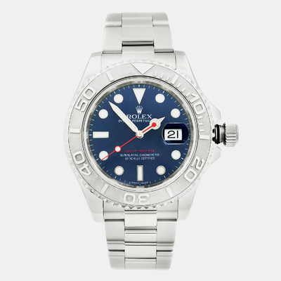 Ref:1099189 Rolex Yacht-Master 116622 Blue Stainless Steel Automatic Men's Wristwatch (blue, arb8946)