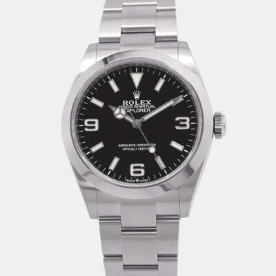 Rolex Explorer 224270 Black Stainless Steel Automatic Men's Watch 1101428 (black, arb8979)