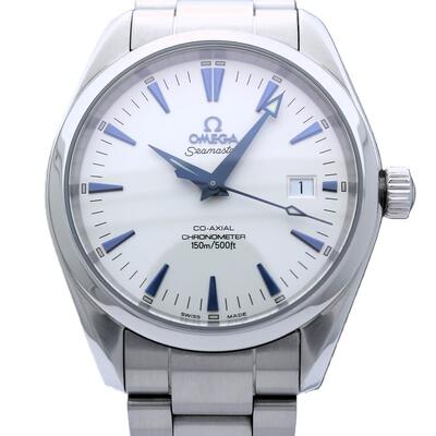 Pre-owned Omega Seamaster 2503.33: Analog Silver Dial Mens Automatic Watch (blue, arb3432)