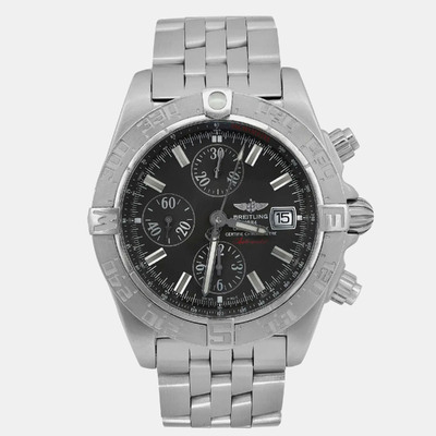 Breitling Black Stainless Steel Galactic Chronograph II A1336410/M512-379A 1102991 (arb9026)