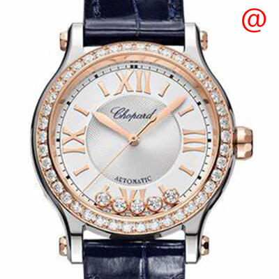 Chopard Happy Sport Automatic Chronometer Diamond Silver Dial Ladies Watch Model 278608-6003 (blue, arb1647)