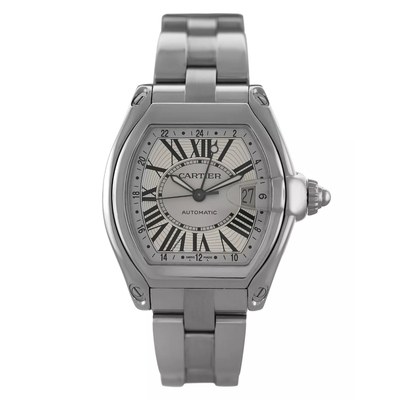 Pre-owned Cartier Roadster Automatic Mens Watch W62032X6 (black, arb4700)