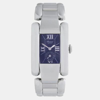 Chopard La Strada Geneva Stainless Steel Blue Dial Quartz Ladies Watch 24 mm, Model No. 1102978 (blue, arb9092)