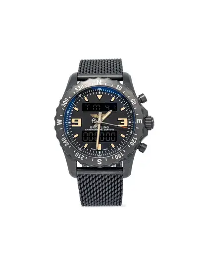 Breitling Chronospace Military 46mm (28271639) Pre-Owned Stainless Steel Case with Black Round Arabic Baton Dial (arb321)