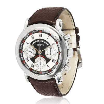 Pre-owned Franck Muller Ronde Chronograph Automatic White Dial Mens Watch 7002 CC (brown, arb6482)