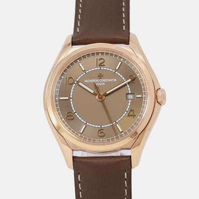Vacheron Constantin Fiftysix Brown Rose Gold Automatic Men's Wristwatch Article 4600E/000R-B576 1104283 (brown, arb9137)