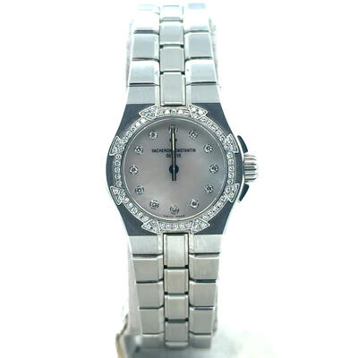 Pre-owned Vacheron Constantin Ladies Overseas Quartz Diamond Watch 16550/423A-8881 (arb6892)