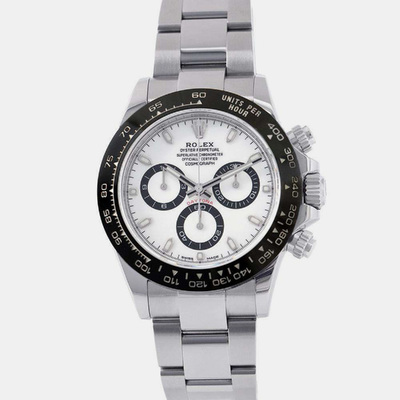 Rolex 1111102 White Stainless Steel Cosmograph Daytona Automatic Men's Wristwatch (white, arb9180)