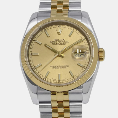 Rolex Datejust Ref. No. 1111106 - Yellow Gold & Stainless Steel Automatic Men's Watch (arb9186)