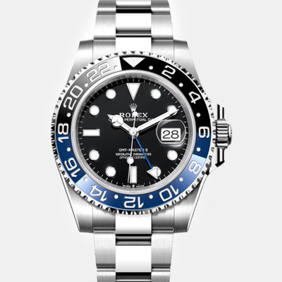Rolex 1110826 Black Stainless Steel GMT Master II BLNR Automatic Men's Wristwatch (black, arb9202)