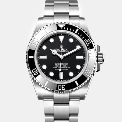 Rolex Black Stainless Steel Submariner Automatic Men's Wristwatch Ref. 411082 1110820 (black, arb9203)
