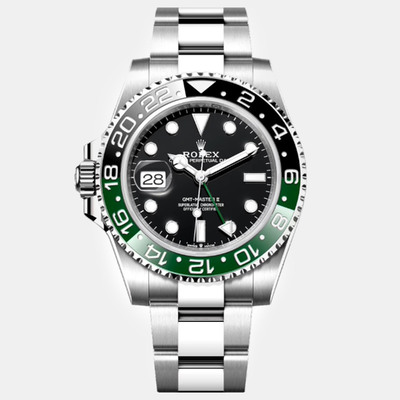 Rolex Black Stainless Steel GMT Master II VTNR Automatic Men's Wristwatch 40 mm Ref. 1110825 (black, arb9211)