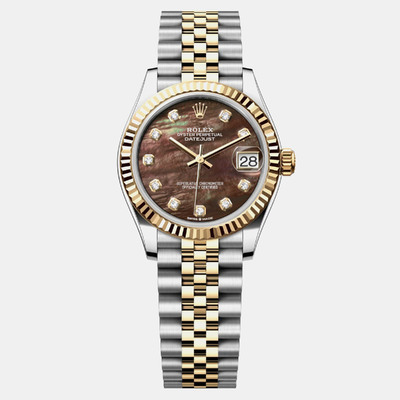 Rolex Datejust 18K Yellow Gold Mother of Pearl Dial, Ref. 1110874 (black, arb9222)