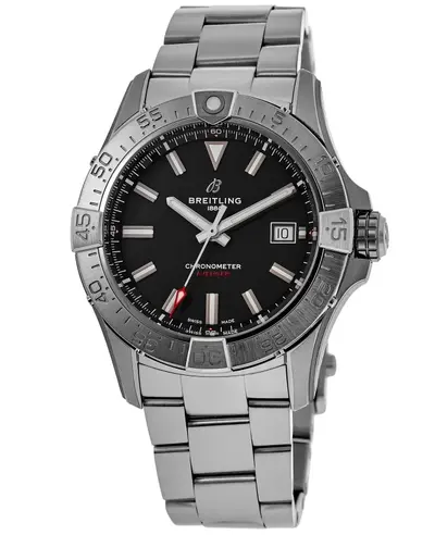 Breitling Avenger Automatic 42 Black Dial Steel Bracelet Men's Watch Model A17328101B1A1 (black, arb11261)