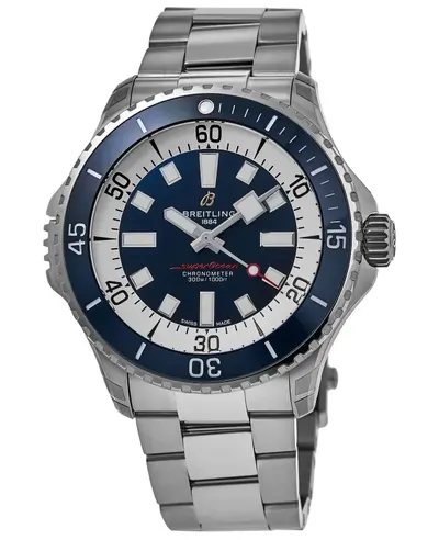 Authentic Breitling Superocean Automatic Blue Dial Steel Men's Watch A17378E71C1A1 (blue, arb11305)