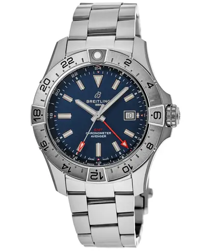 Breitling Avenger Automatic GMT 44 Blue Dial Stainless Steel Men's Watch Model A32320101C1A A32320101C1A1 (blue, arb11339)