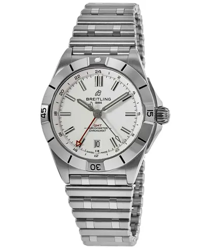 Breitling Chronomat Automatic GMT 40 White Dial Steel Men's Watch A32398102A1 A32398101A1A1 (white, arb11346)