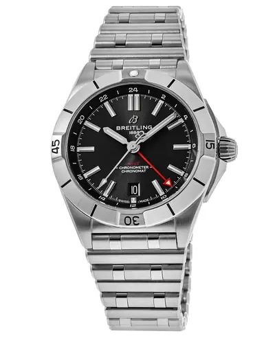 Breitling Chronomat Automatic GMT 40 Black Dial Steel Men's Watch a32398101b1a A32398101B1A1 (black, arb11347)