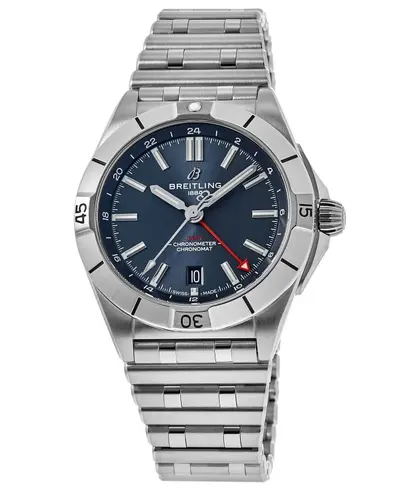 Breitling Chronomat Automatic GMT 40 Blue Dial Steel Men's Watch Model A32398101C1A1 (blue, arb11348)